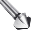 6Pcs 6.3-20.5mm Chamfering End Mill Cutter 3 Flute Round Shank 90 Degree HSS Countersink Deburring Tapered Drill Bit
