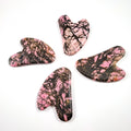 Huiying Factory Hot Sale Rhodonite jasper Guasha Tool Good for Health Body Equipment