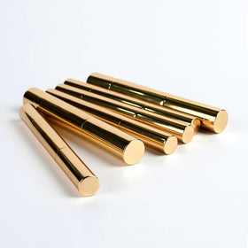 Empty Luxury Aluminum Cosmetic Gold 2ml 4ml 5ml Twist Cosmetic Pen Custom Logo Twist Lip Gloss With Brush