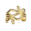 SC Hot Creative Open Bangle Bracelet Funny Animal Gold Plated Bracelet Adjustable Snake Arm Cuff Bracelet