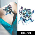 Top Sell Temporary Fierce Tribal Tiger Tattoo