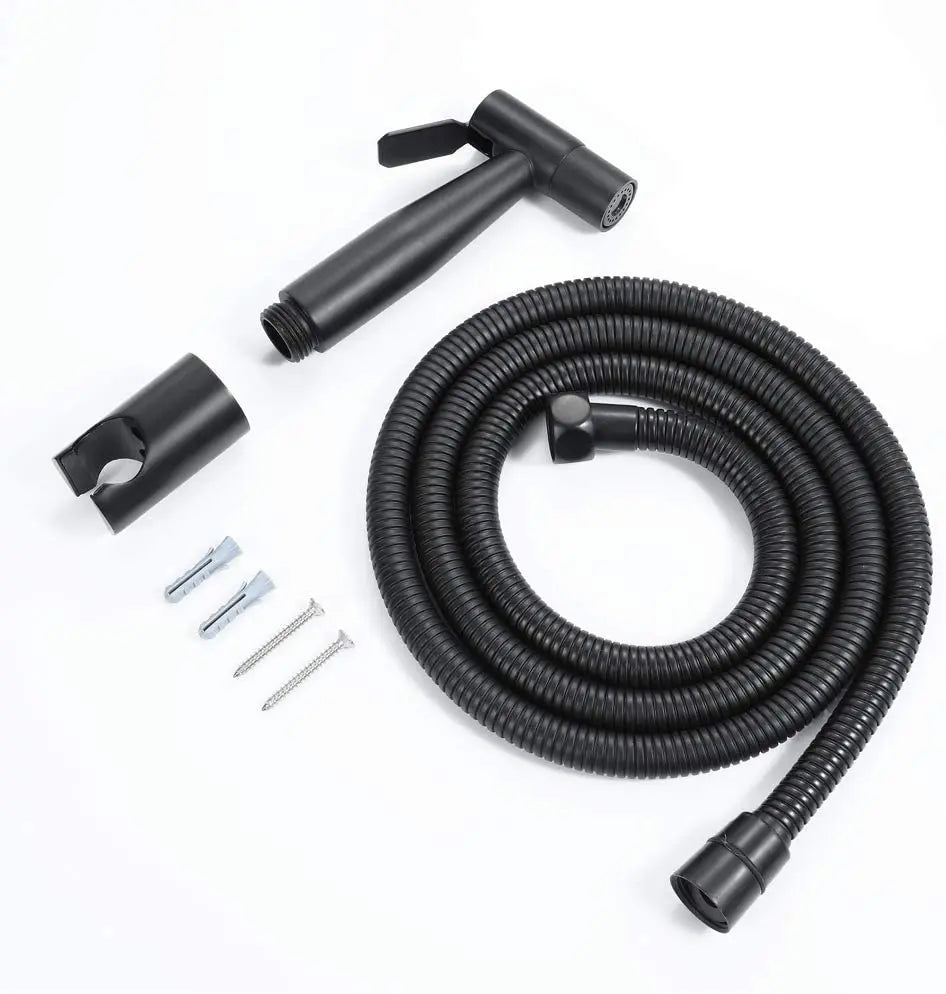 Best Price Household Shattaf Sprayer Toilet Bidet Hand Manual Bidet Sets Black