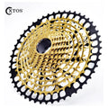 XTOS  Bicycle Cassette HG MTB 11-50T  Full Steel 12Speed  Gold Mountain Bike Freewheel MTB Cassette Bicycle Accessories