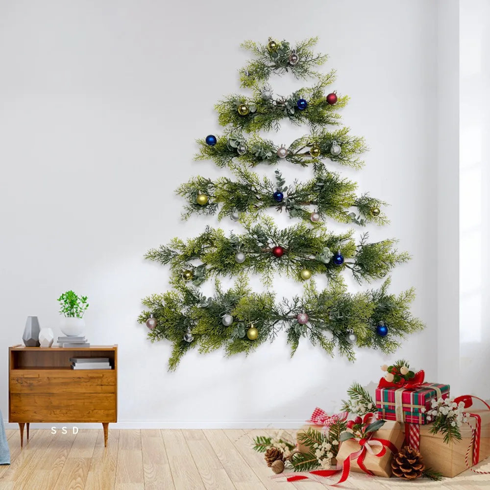 Hot Selling New Christmas Wall Decor DIY Christmas Tree Simulation Pine Tree Wall Decor
