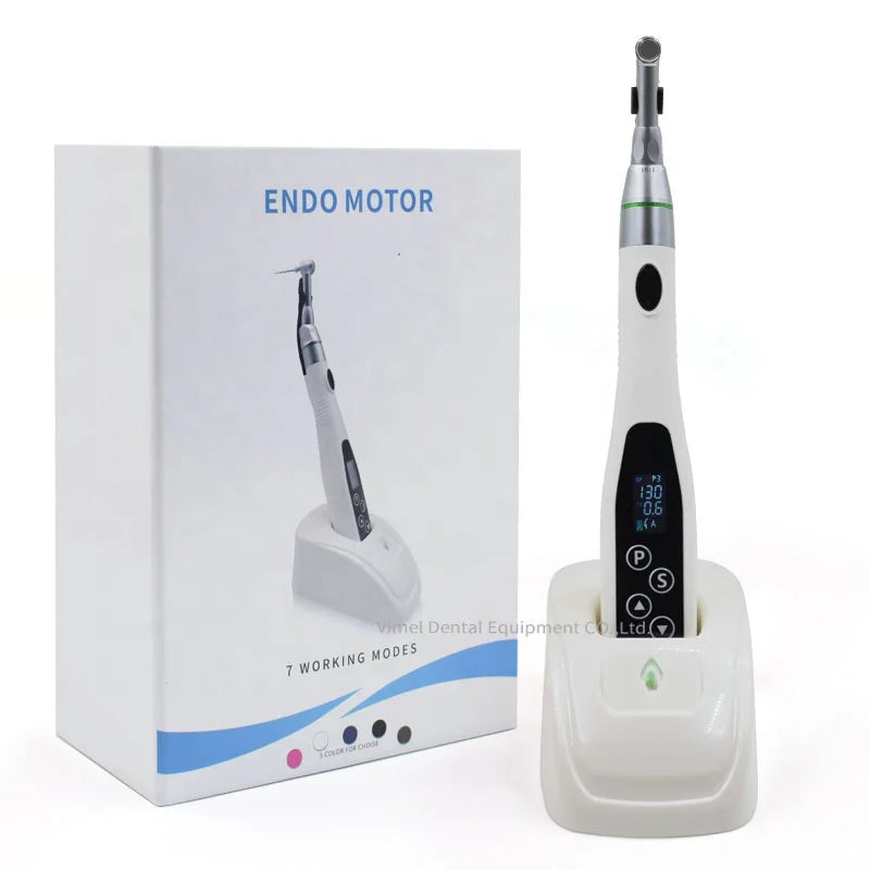 Wireless Dental Endodontic Endo Motor Treatment LED 16:1 Reduction Contra Angle Endo for Root Canal Treatment
