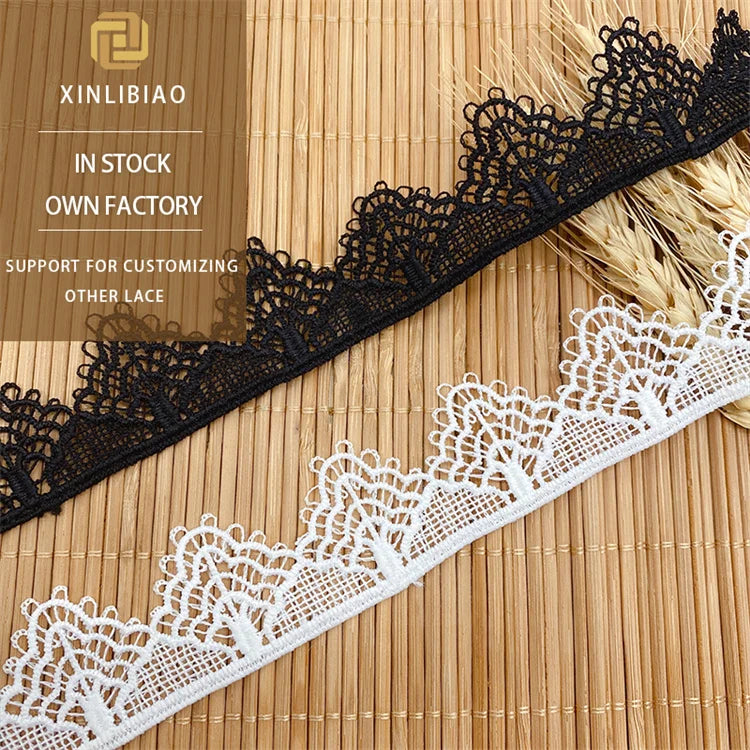 Directly Sourced From Manufacturer Water Soluble Milk Silk Tulle Lace Embroidery Soft Floral Beaded Design Clothing Accessories