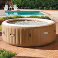 INTEX Spa 28426 & 28428 Inflatable Round Hot Tub Available in 4 and 6 Person Sizes