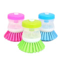 Plastic Pot Brush Household Cleaning Brush Can Add Liquid Hydraulic Dish Washing Brush