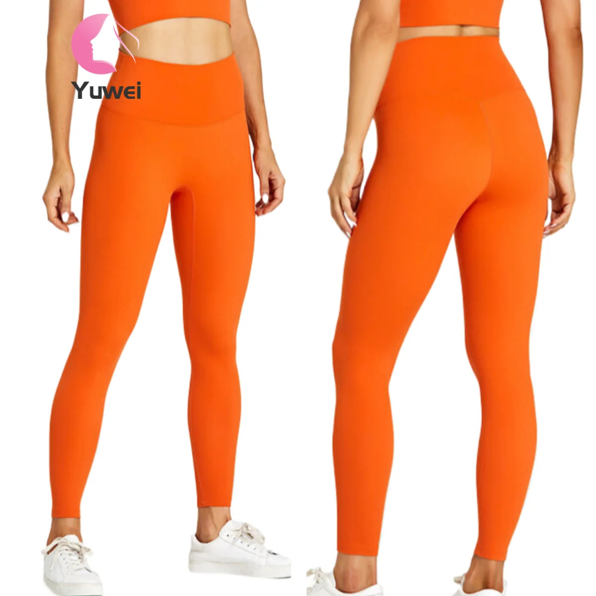 Nude High Waist Ladies Tiktok Yoga Pants Pink Butt Lifting Yoga Gym High Rise Leggings for Women Made Spandex/Nylon Solid