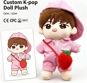 Wholesale Factory Cute Boys Stuffed Doll Handmade Plush Custom Korean Stuffed Star Kpop Doll Make Funny Plush Idol Dolls