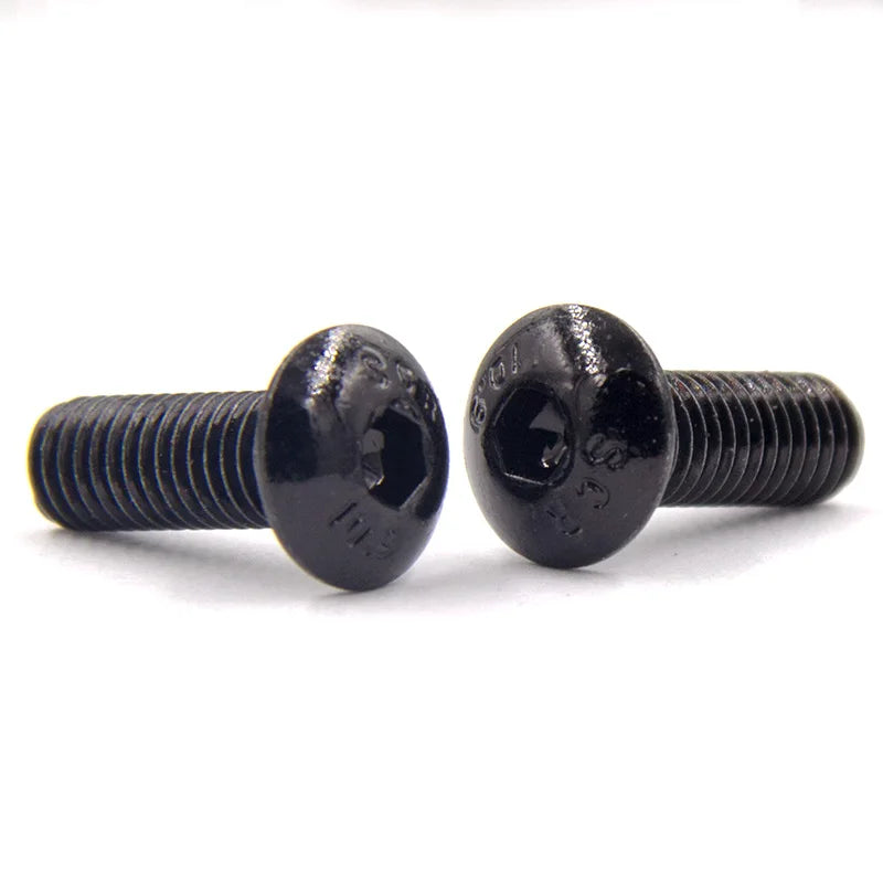 Environmental Protection Black Zinc Pan Head Hexagon Socket Mushroom Drive Button Bolt ISO7380