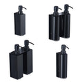 Matte Black Double Liquid Wall Mounted Shower Shampoo Conditioner Shower Gel Lotion Soap Dispenser Manual Bathroom