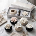 Wholesale Custom Handmade Ceramic Scented Stone Hanging Plaster Aroma Flower Fragrance Oil Diffuser Stone