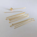 Jewelry Findings 14K Gold Filled Supplies Round Ball Head Pins Earring Accessories