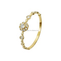 Good Quality 14k Gold Jewelry 5A CZ Finger Ring for Women Girls Simple Style Jewelry Popular Selling
