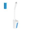 Best Selling Hand-Design Eco-Friendly PP Disposable Toilet Brush Long Handle Refill Sponge Brush Head Easy Change Wash Cleaning