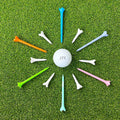 Hot Sale OEM Custom Logo Colorful Golf Tees Wholesale 83mm/39mm Plastic Golf Tees