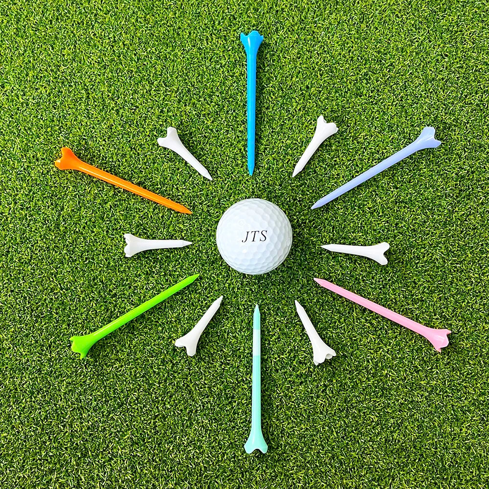 Hot Sale OEM Custom Logo Colorful Golf Tees Wholesale 83mm/39mm Plastic Golf Tees