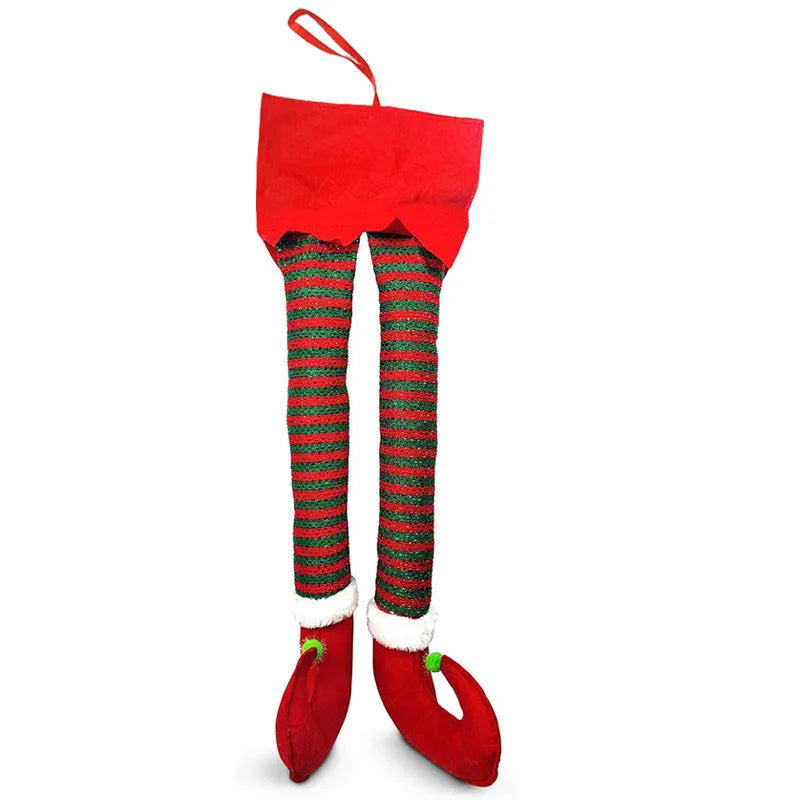 Funny Christmas Fabric Car Thief Decoration 2025 New Year Christmas Decoration