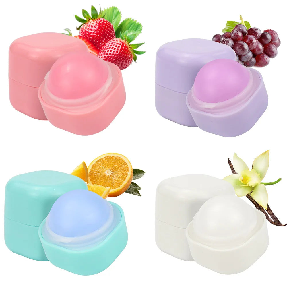 Cute Packing Hydrating Fruit Lip Balm Waterproof Lip Care Makeup Vegan Lip Balm