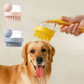 Top Dog and Cat Hair Grooming ABS Bathing Brush Made Easy for Pet Care