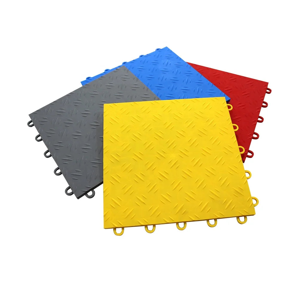 Easy to Install Garage Interlocking Floor Anti Slip Indoor Car Mats Rubber Floor Tiles Indoor