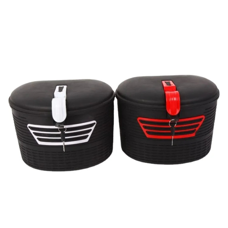 Rear Bicycle Basket Mountain Bike Plastic Bicycle Basket Hanging Front Handlebar Storage Saddle Bag