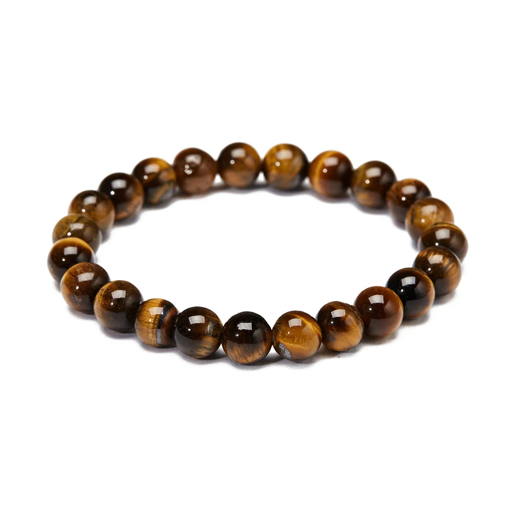 2022 Women Gem Stone Beaded Bracelet Woman Natural Gemstone Wholesale Healing Yellow tigers Eye Bracelets