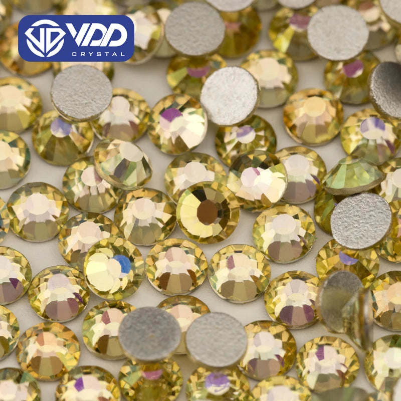 VDD 127 Sunny Bright SS4-SS30 Glass Rhinestones Crystal Flatback Strass Glitter Diamond Stone for DIY Nail Art Crafts Decoration
