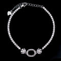 Sterling Silver 6*8/7*9/8*10/9*11/10*12mm Semi Mount Bracelet Empty Frame Blank Setting Base Holder Without Center Stone for DIY