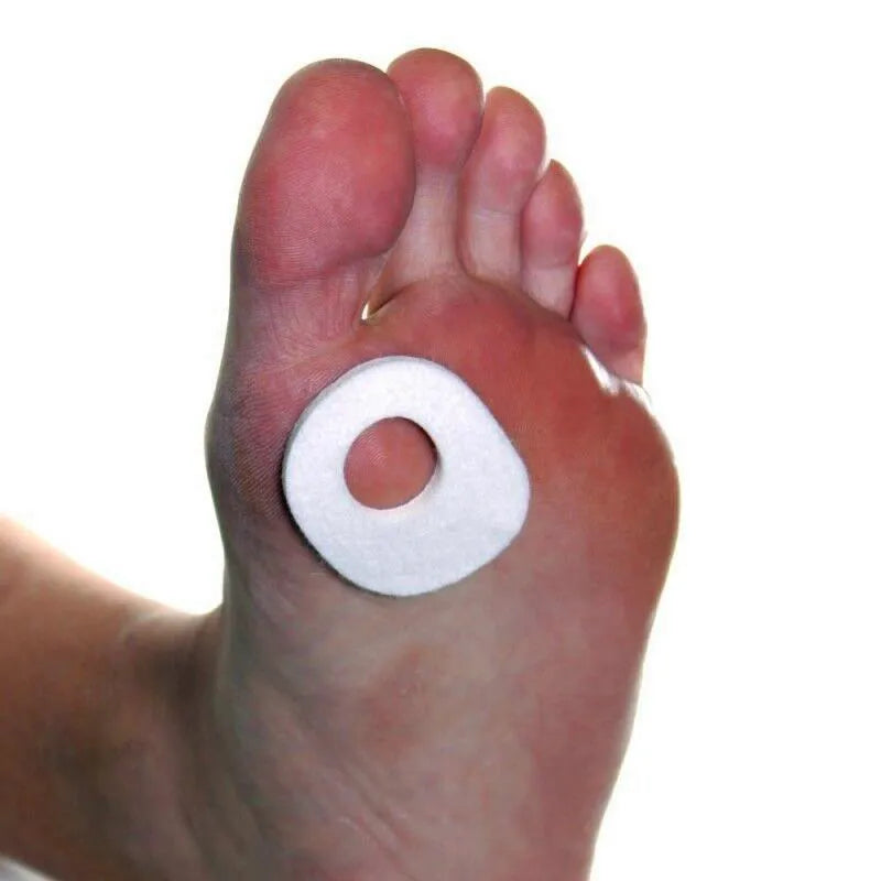 Sticky Soft Felt Oval-shaped Callus Cushion Pads Corn Protect Cushion for Footcare Pain Relief