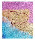 LS Crystal 5D DIY Wall Art Full Special Shape Diamond Embroidery Mosaic Classic Style Printed Seaside Loving Heart Home Decor