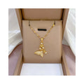 70 Design Bling Diamond Zirconia Heart Cross Pendant Necklace Real 18k Gold Plated Stainless Steel CZ Crystal Butterfly Necklace