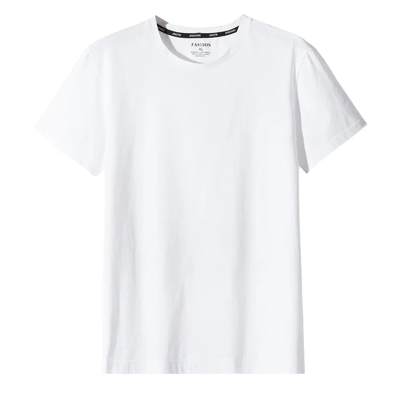 2023 New Arrival Short Sleeve Ice Porcelain Cotton T-shirts Men's Casual Versatile Blank Desig T-shirt
