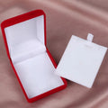 Custom Velvet Jewelry Boxes with Flocking Jewels Pedant Necklace Packaging for Luxury Jewelry Display