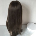 Yefine Wig Brazilian Hair Transparent Lace Front Jewish Kosher Remy Human Hair Long Layered Medium Brown Wigs for Women