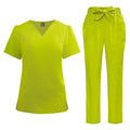 42228 Custom 42228 New Model Spandex Apple Green Medical Uniform Women and Man Scrubs Set Medical Scrubs Top and Pants