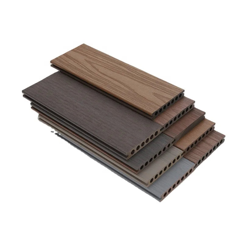 Modern Waterproof Antislip Smooth Click WPC Decking Wood Plastic Composite for Garden & Swimming Pool Outdoor Flooring