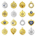 BM Necklace Pendant Star Moon Geometric Heart Waterproof Stainless Steel DIY Jewelry Accessories