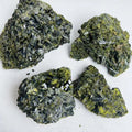 Raw Tourmaline Rough Stone Mineral Natural Green Tourmaline Rough Stone Crystal Specimen