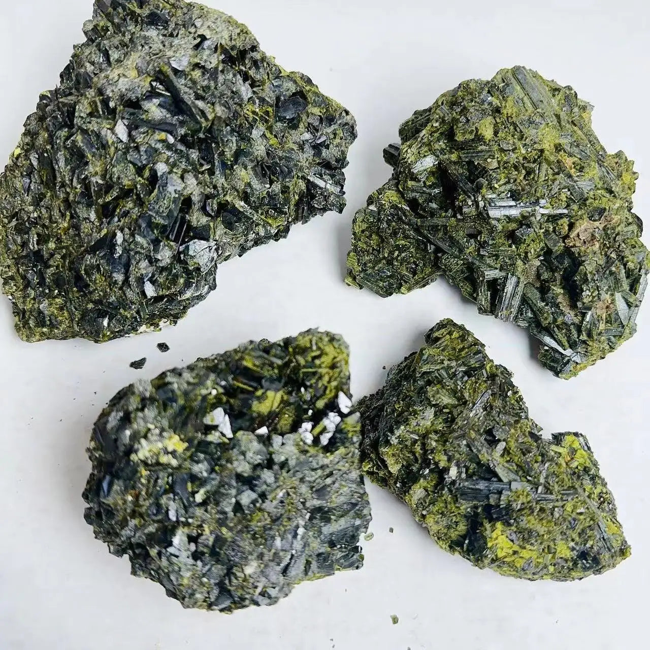 Raw Tourmaline Rough Stone Mineral Natural Green Tourmaline Rough Stone Crystal Specimen