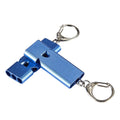 EDC Dual Frequency Outdoor Survival Whistle Aluminum Alloy Lifeguard Emergency High-frequency Earthquake Relief Whistle