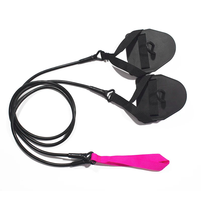 Swimming Arm Strength Trainer Hand Paddles Durable High-strength Strong Arm Elastic Band for Swimming Training