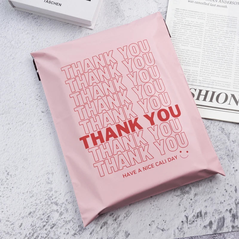 Wholesale Promotional Matt pink Mailer Poly Plastic Mailing Envelopes Postage Brand Polybag for Postal