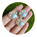 100pcs Kawaii Resin Mini Luminous Cat Paw Flatback Cartoon Paws Figure Embellishments Scrapbooking Slime Charms Earring Findings
