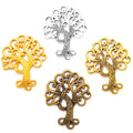 Antique Porous Tree of Life Charms for Keychain Clothing Pendants DIY Jewelry Making Accessories Findings 74*57mm Q277