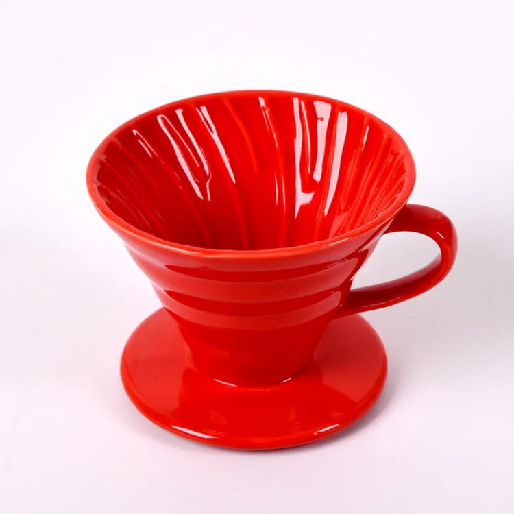 Reusable Clever Coffee Drip Maker Porcelain Filter Cone Pour Over Ceramic One Cup Coffee Dripper