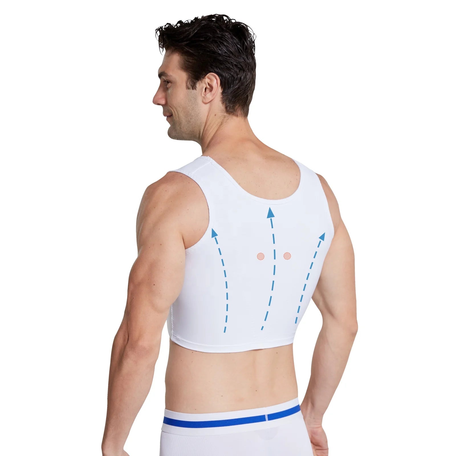 ZEROBODYS W022 Private Label Hide Gynecomastia Moob Men Compression Vests Shapewear