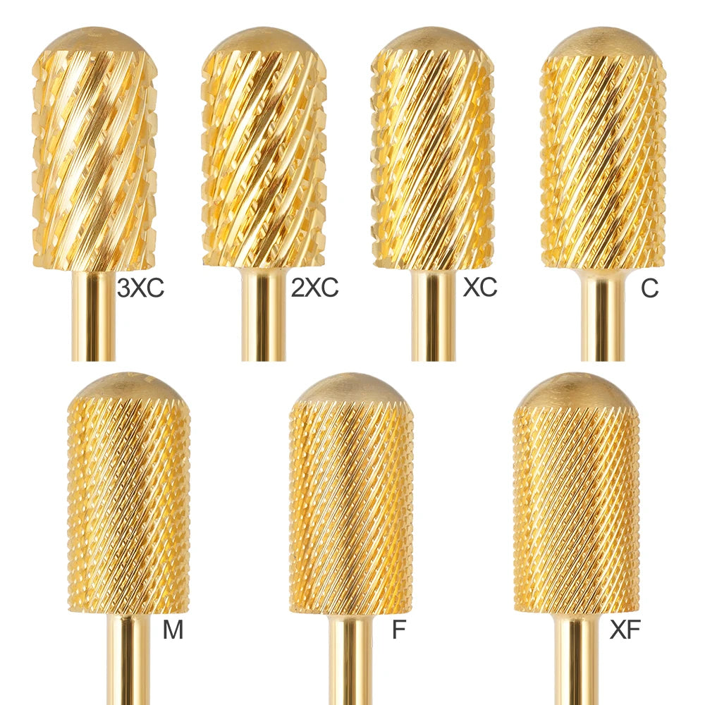 Premium Nail Carbide Bit Flat Top 3/32" Shank 4XC 5XC Large Barrel Nails Drill Bit