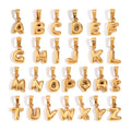 ERESI Classic Style Alphabet Pendant New Arrivals PVD Gold Plated Letter Charms Stainless Steel Fashion Jewelry Pendants Charms